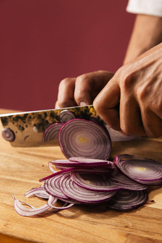 Onions Red 10x10mm Sliced KILO Bag