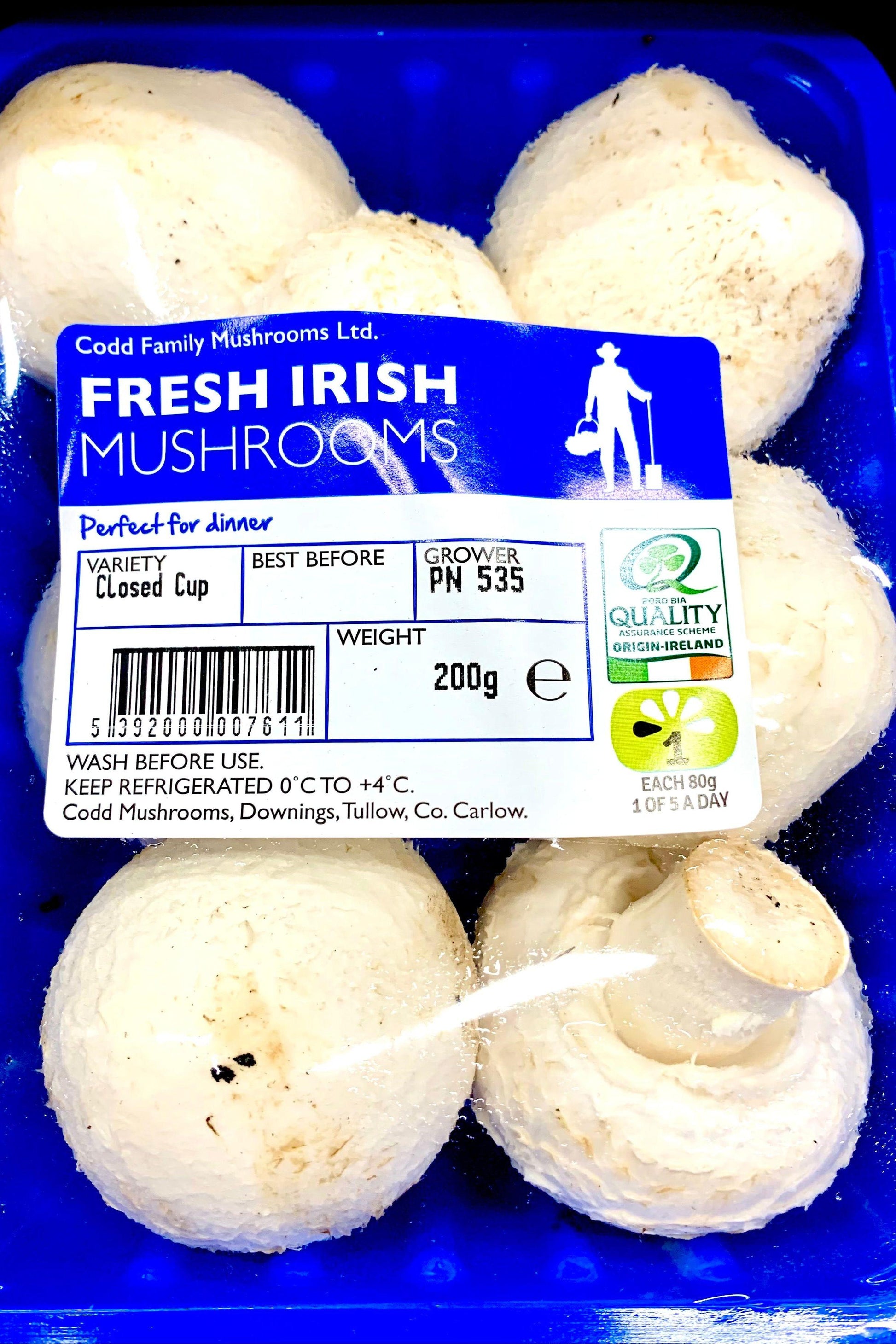 MUSHROOM PRE PACK (200g x8) BOX - Jackie Leonards